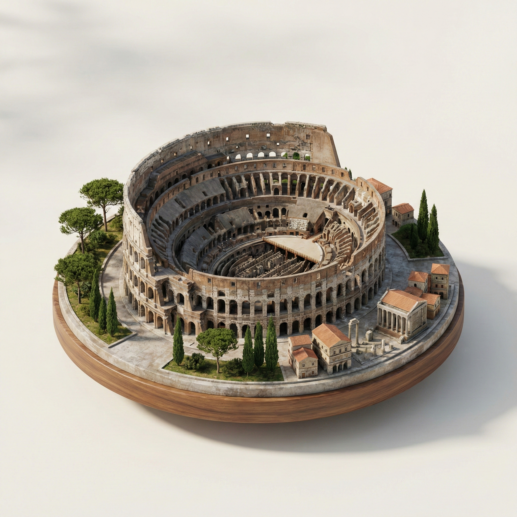Isometric Landmark Diorama Template