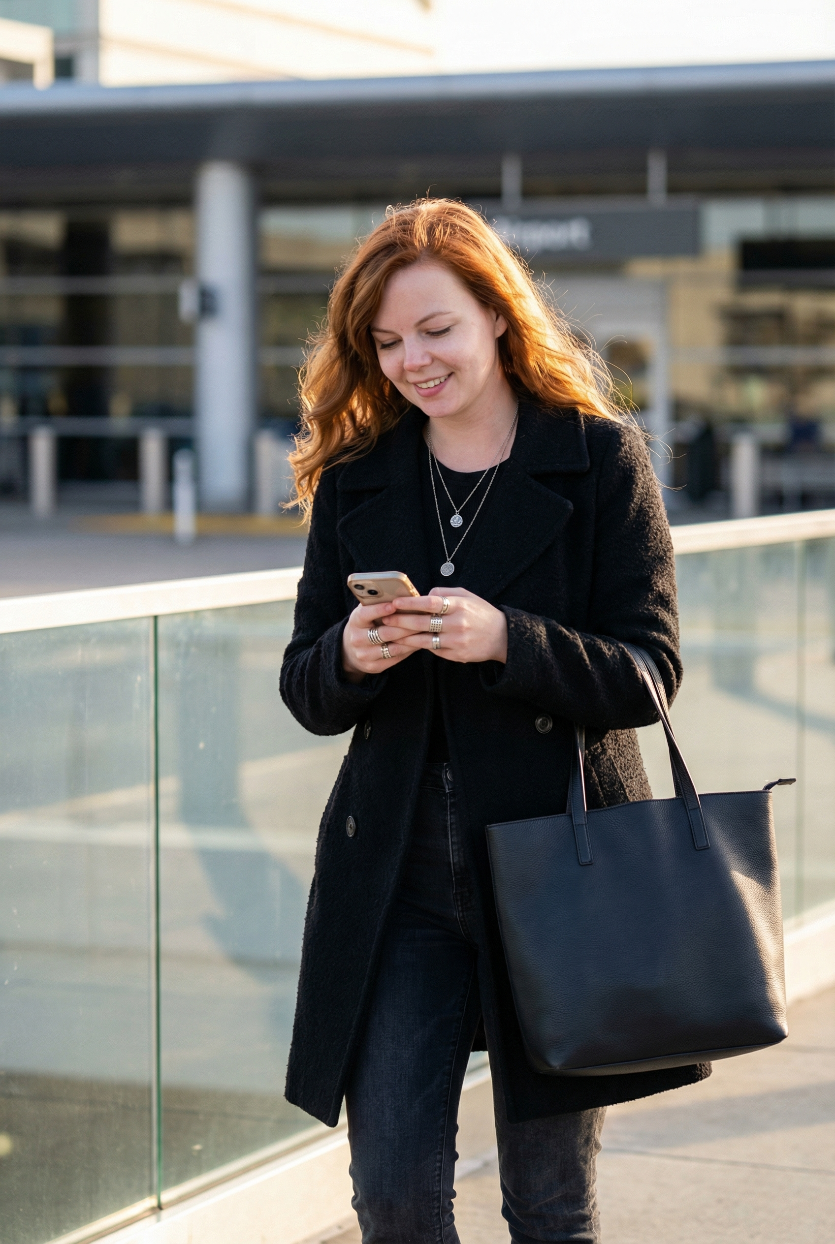 Sunlit Airport Candid Photography Template