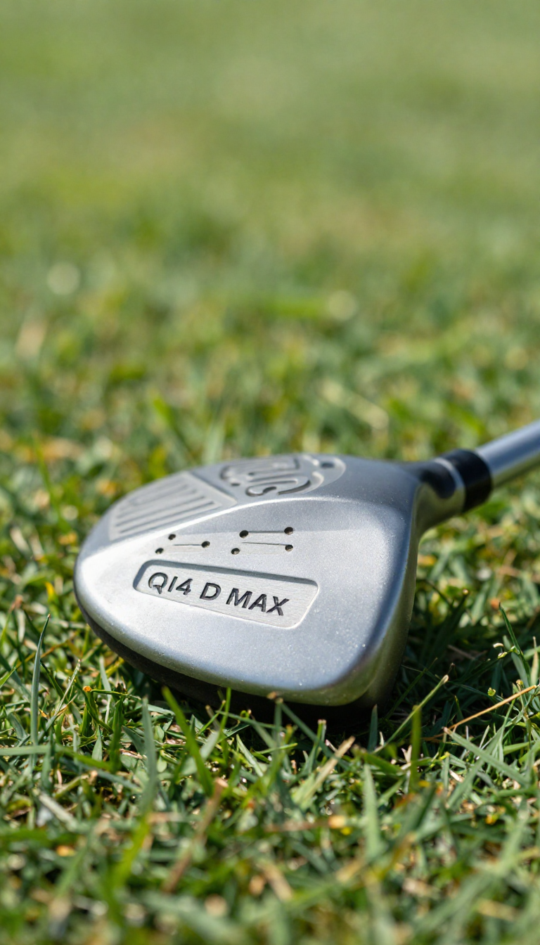 TaylorMade Qi4D Max Driver on Sunlit Grass