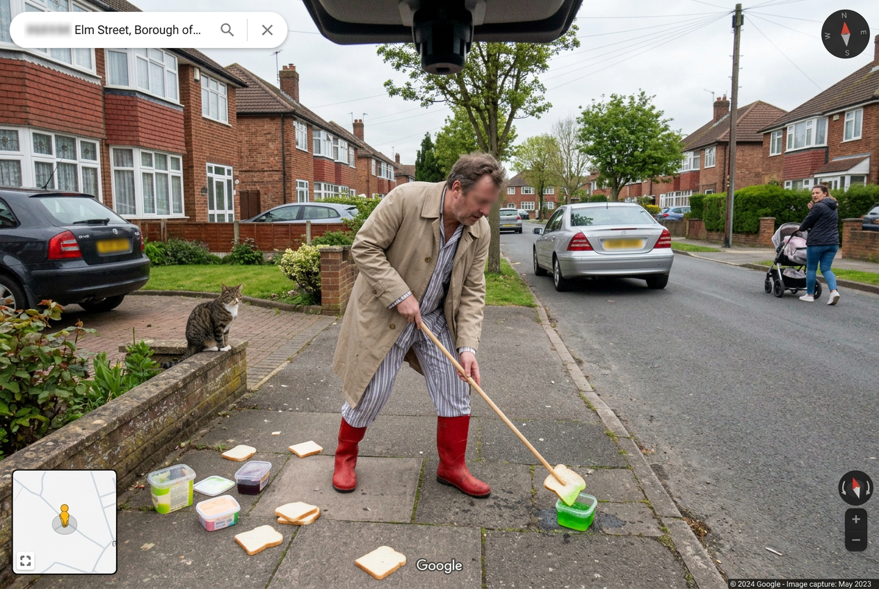 Bizarre Incident Captured on Google Maps