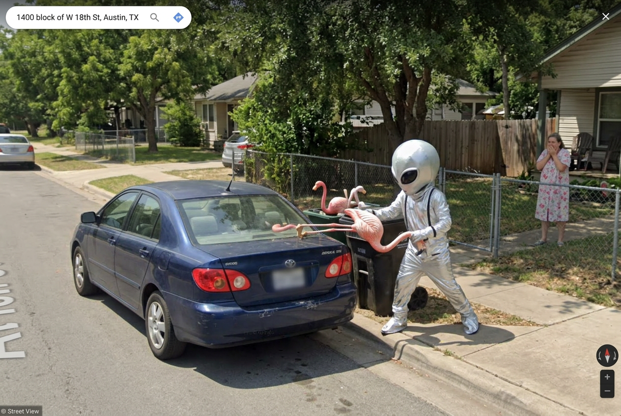 Extraño incidente captado en Google Maps