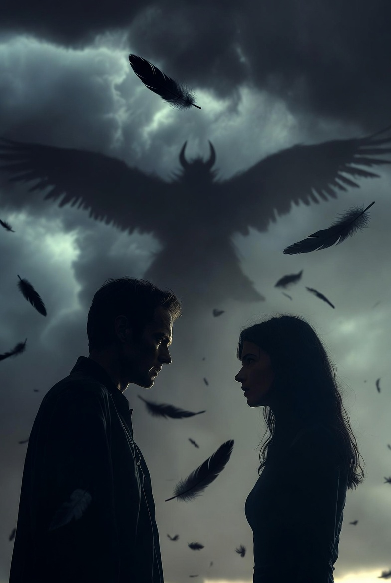 Argument Beneath Black Feathers and a Raven Demon