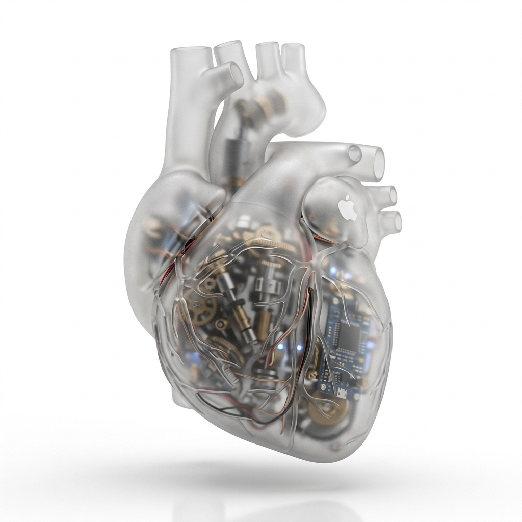 Produkt-Rendering eines mattierten biomechanischen Organs