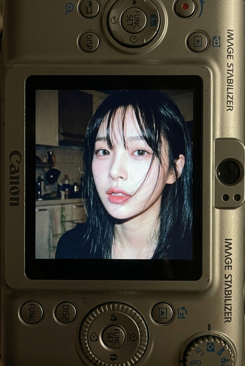 Flash Portrait on a Compact Digital Camera Screen