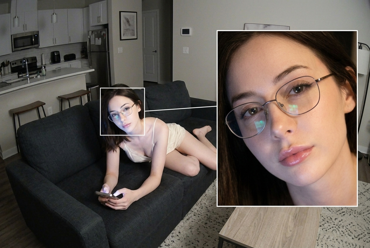 CCTV Face Detection with Zoomed Inset Template
