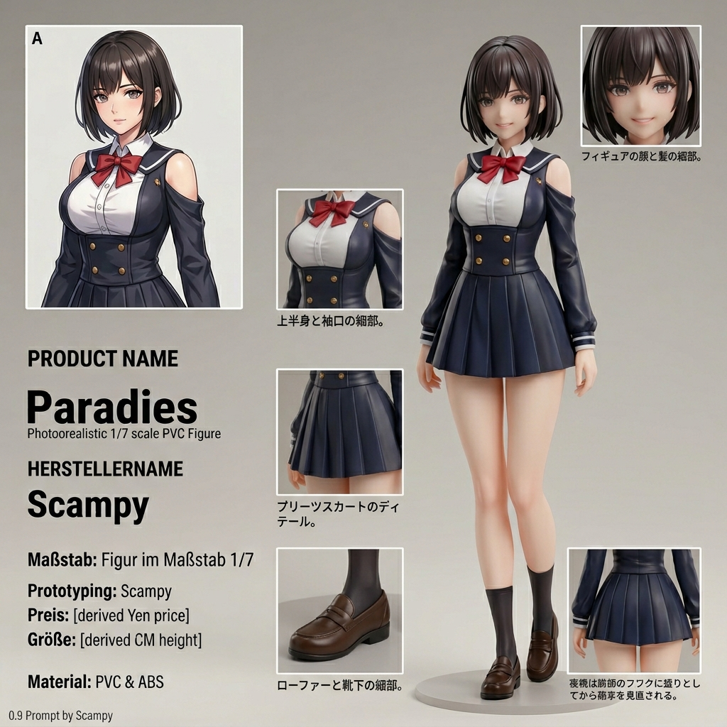 Paradies PVC手办产品页