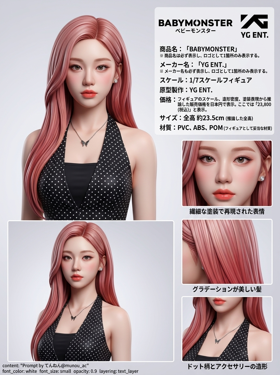 BABYMONSTER PVC Figure Product Sheet