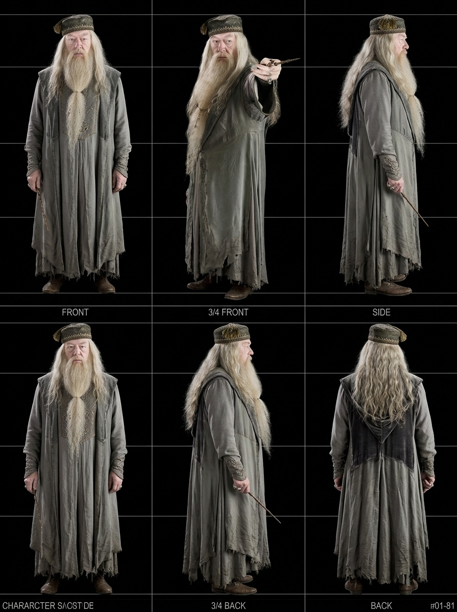 Character Turnaround Template