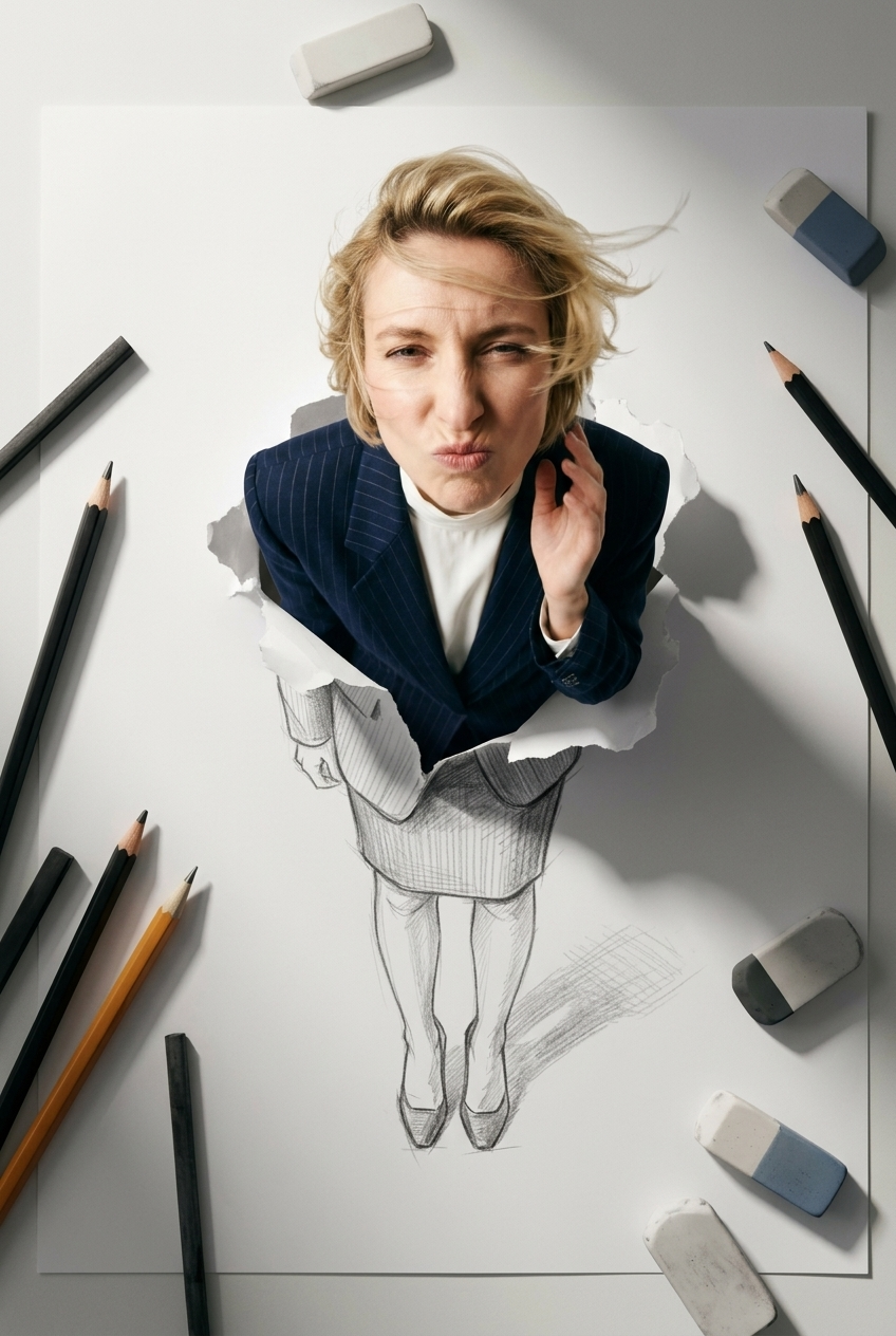 Emerging from a Graphite Sketch into Reality