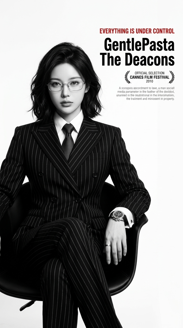 Black-and-White Business Godfather Poster