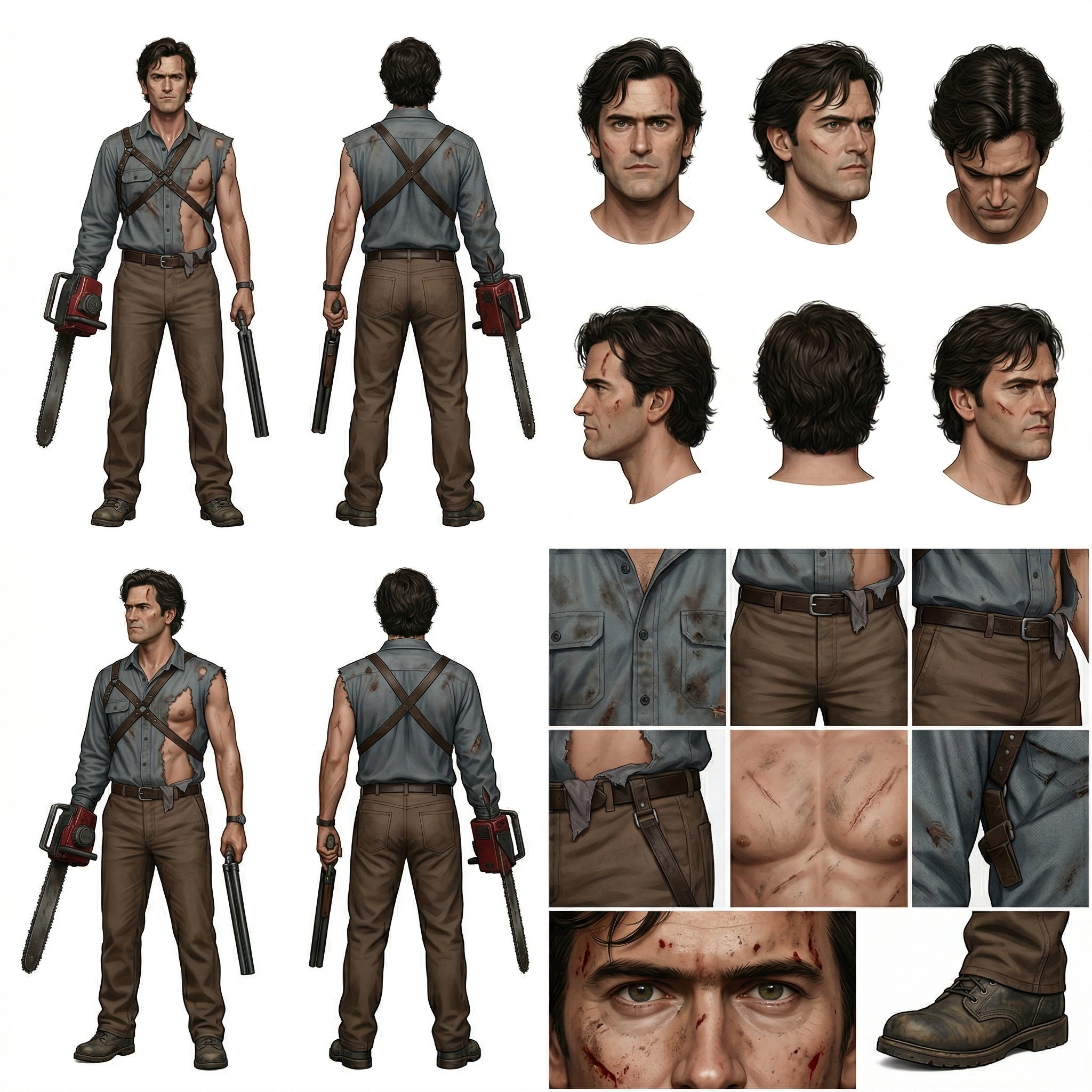 Professional Character Turnaround Board Template