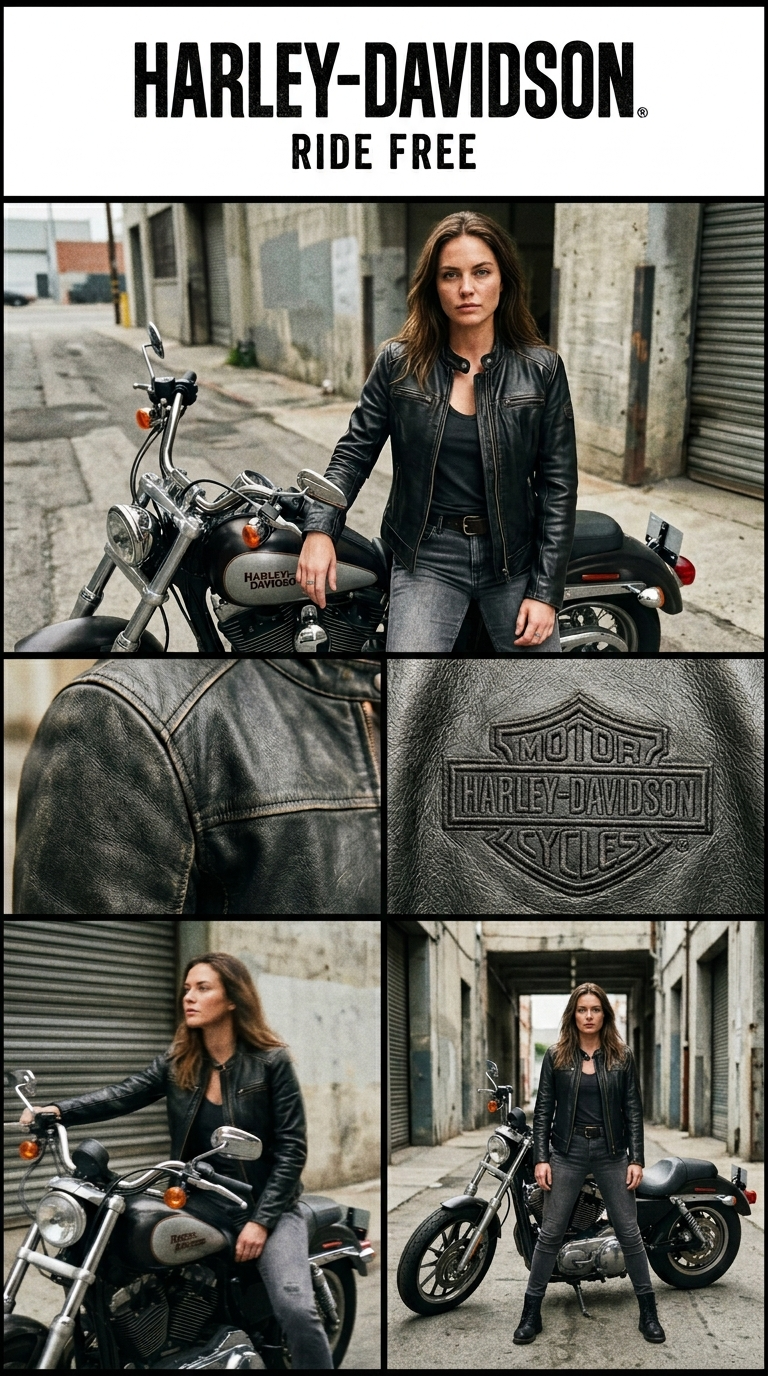 Harley-Davidson Ride Free Leather Campaign