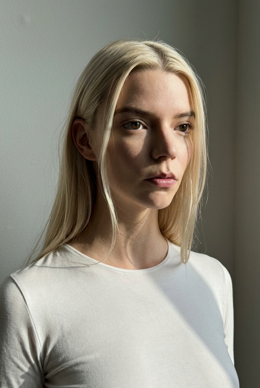 Platinum Blonde in Sculpted Side Light