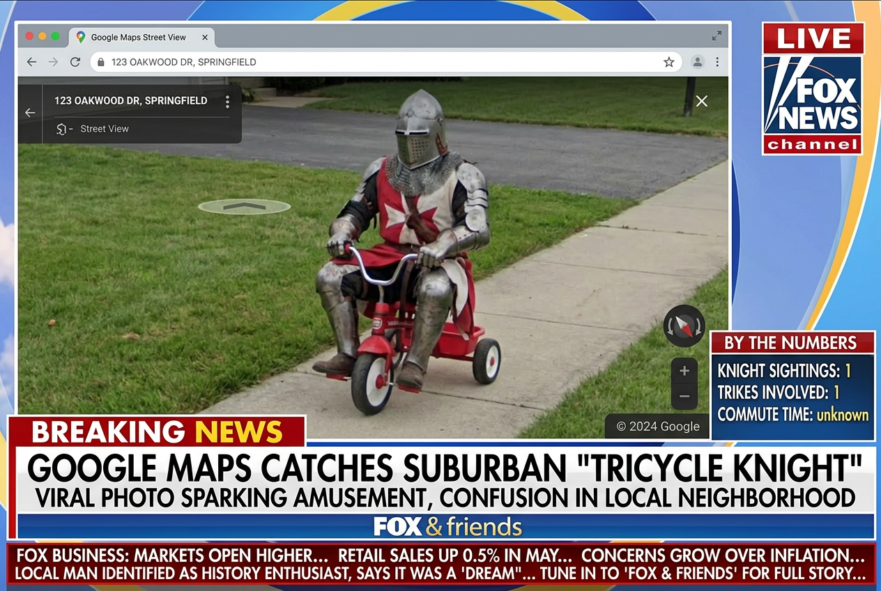 Bizarre Google Maps Incident on Live Morning News