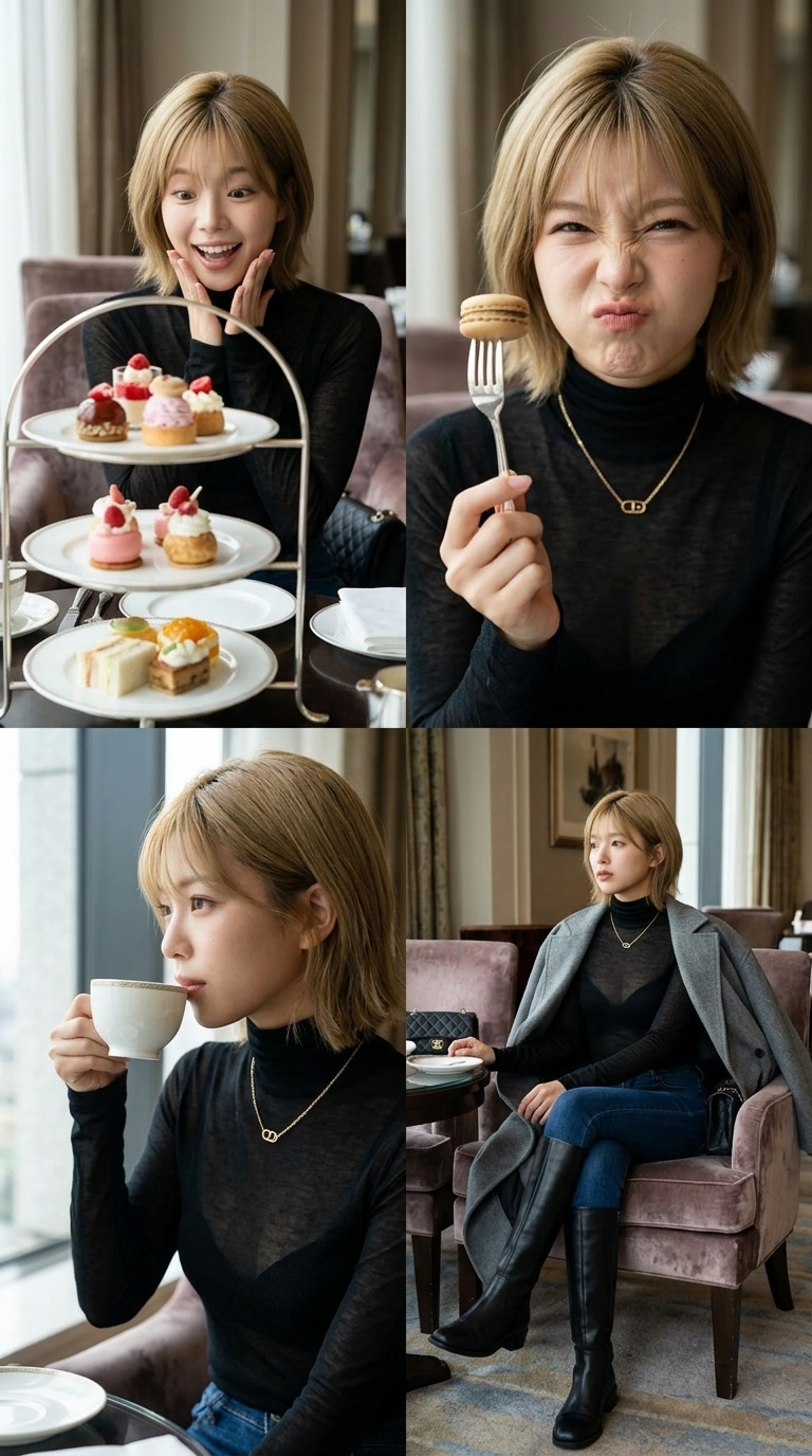 Luxury Hotel Afternoon Tea in Four Candid Moments