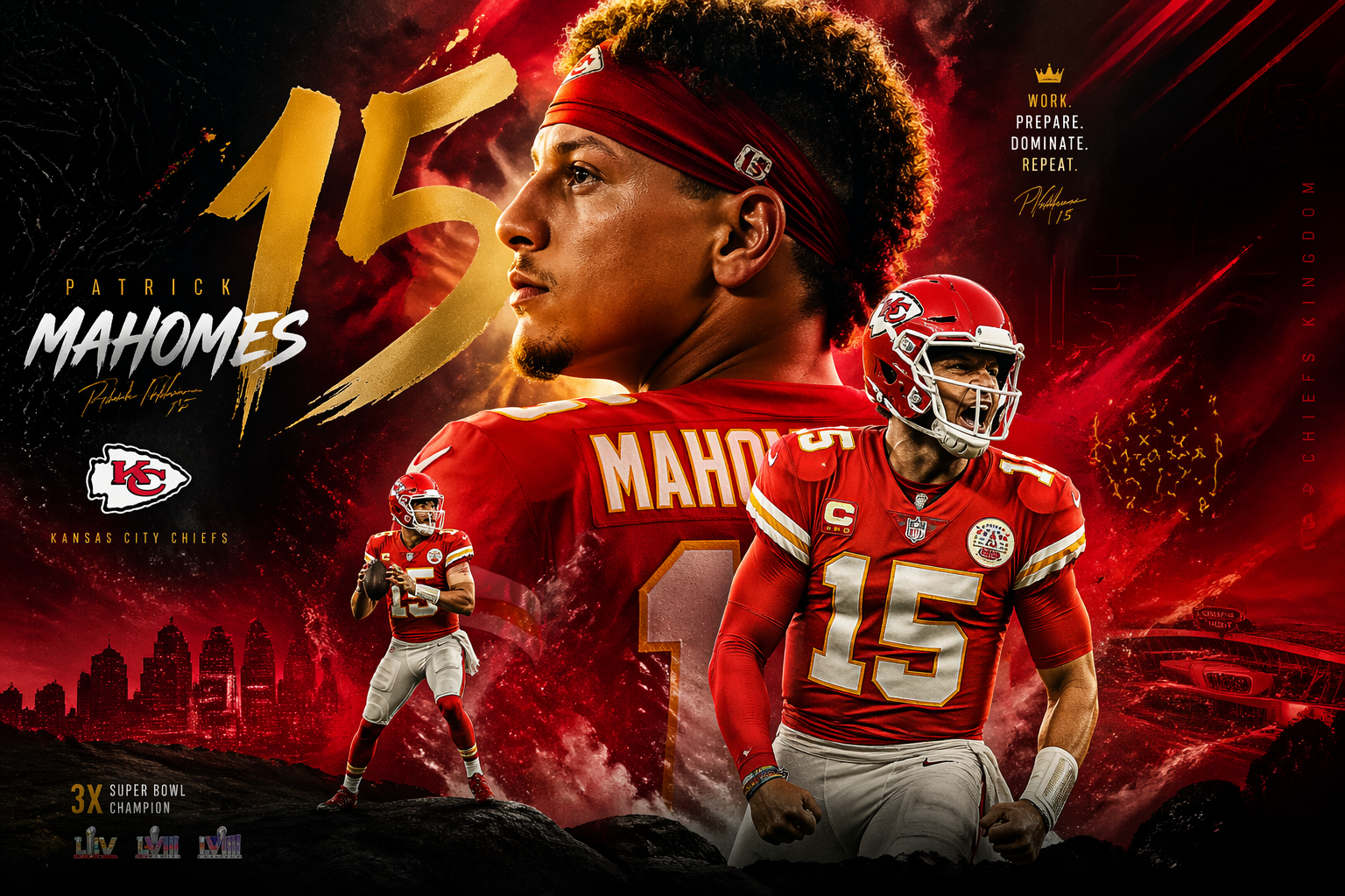 Patrick Mahomes Premium Desktop Wallpaper
