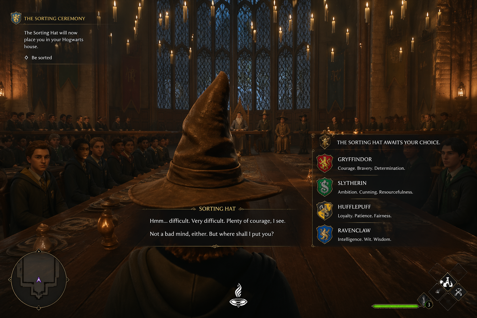 Hogwarts Sorting Hat Ceremony in First Person