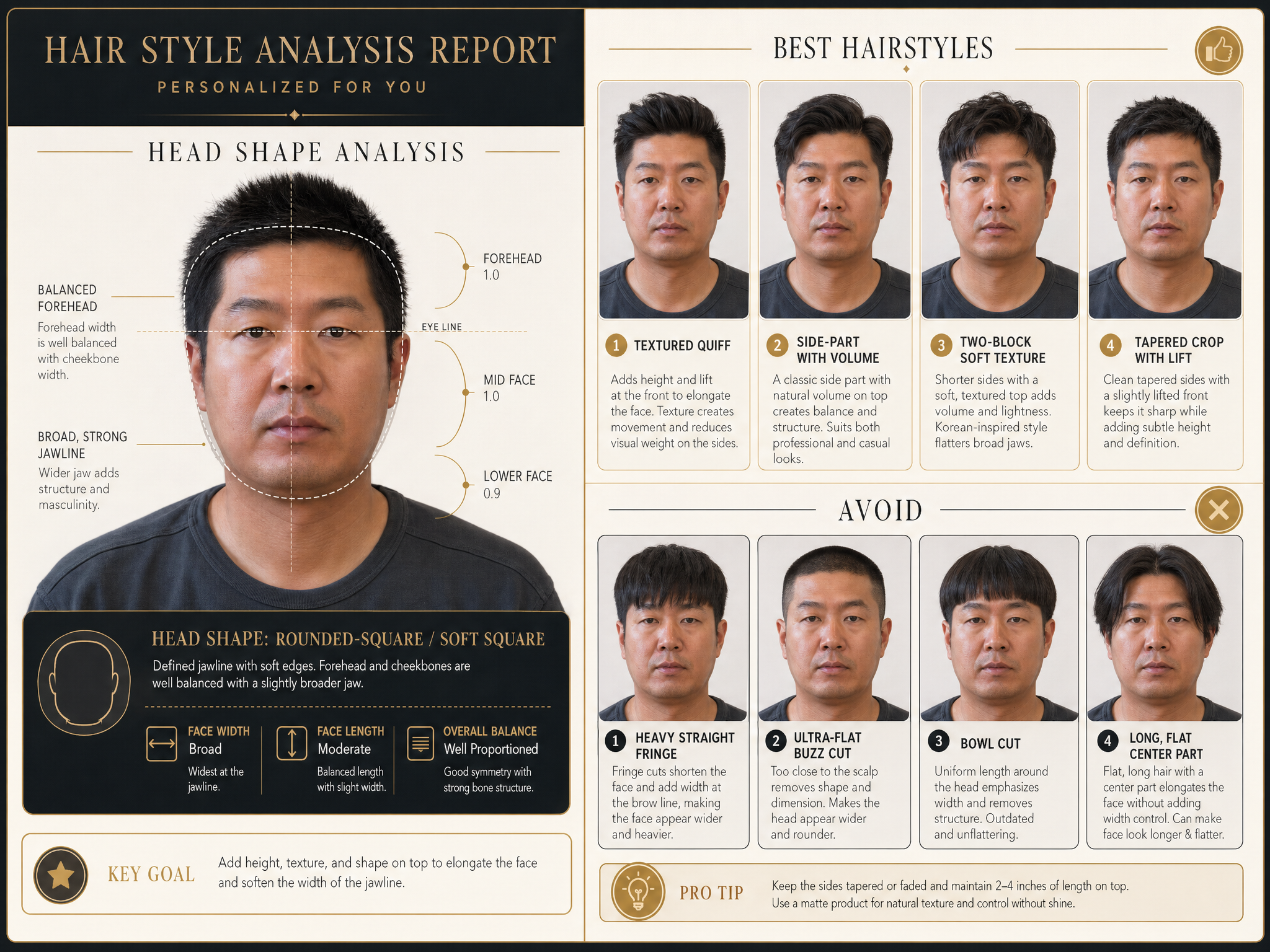 Head Shape and Hairstyle Analysis Report