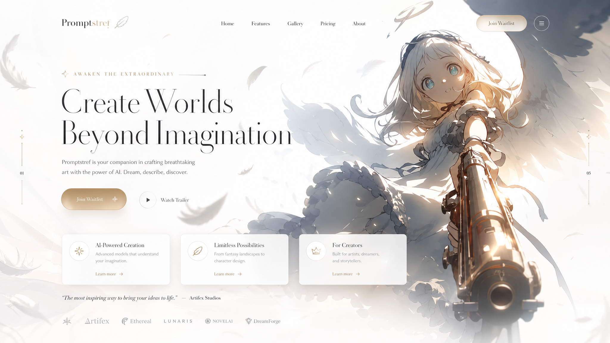 Reference-Inspired Landing Page Template