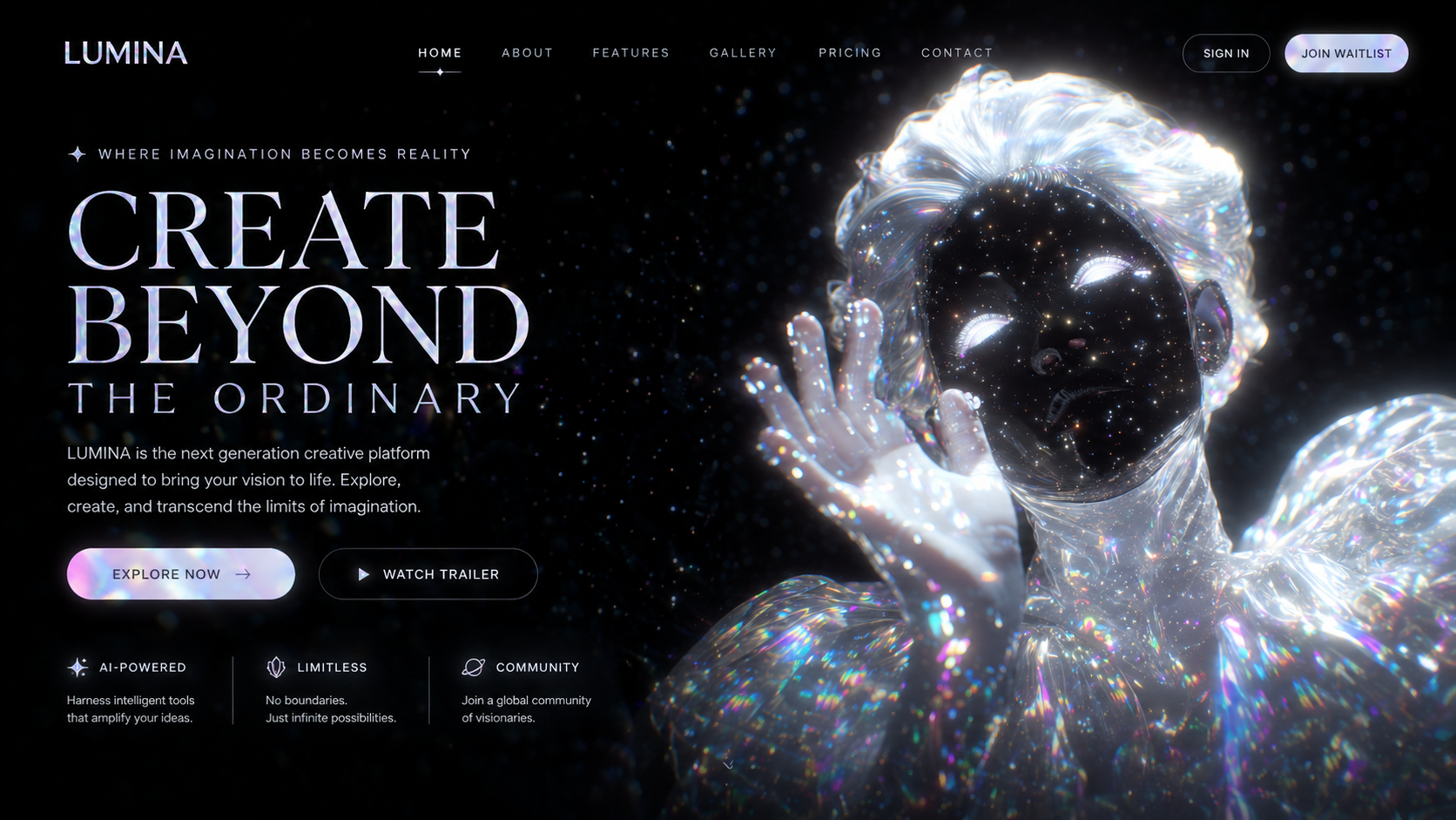 Reference-Inspired Landing Page Template