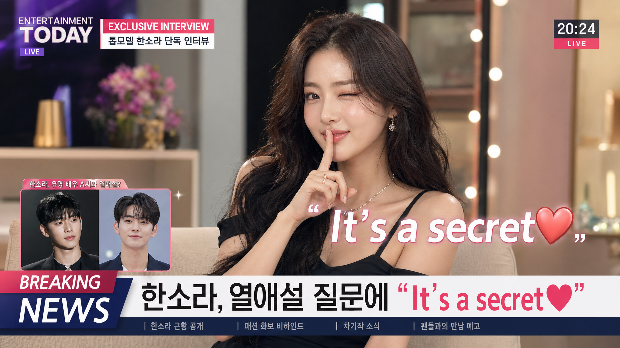 Secret Romance Celebrity TV Interview
