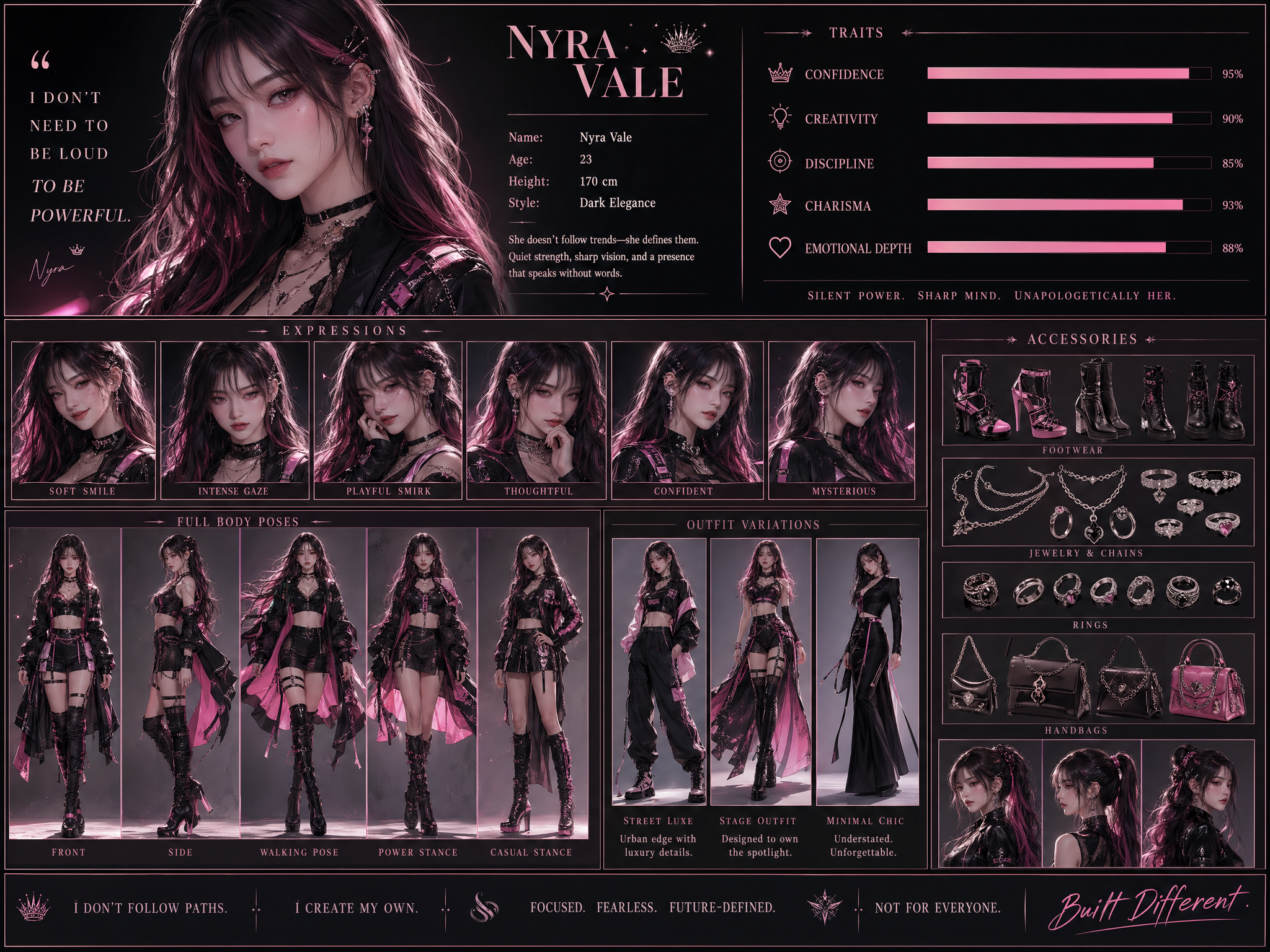 ナイラ・ヴェイルのダークエレガンス人物プロフィール