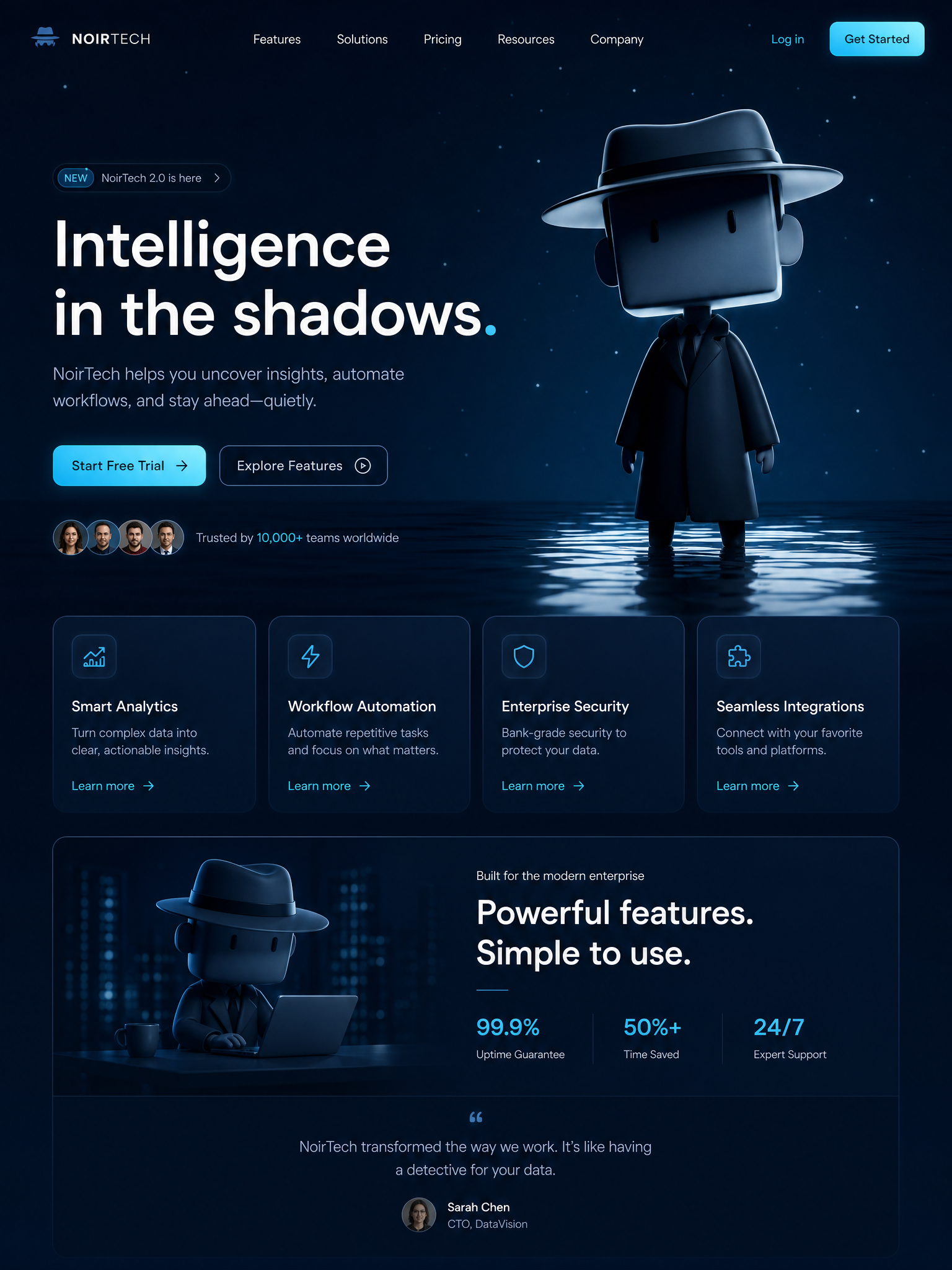 Modèle de landing page inspiré d’une référence