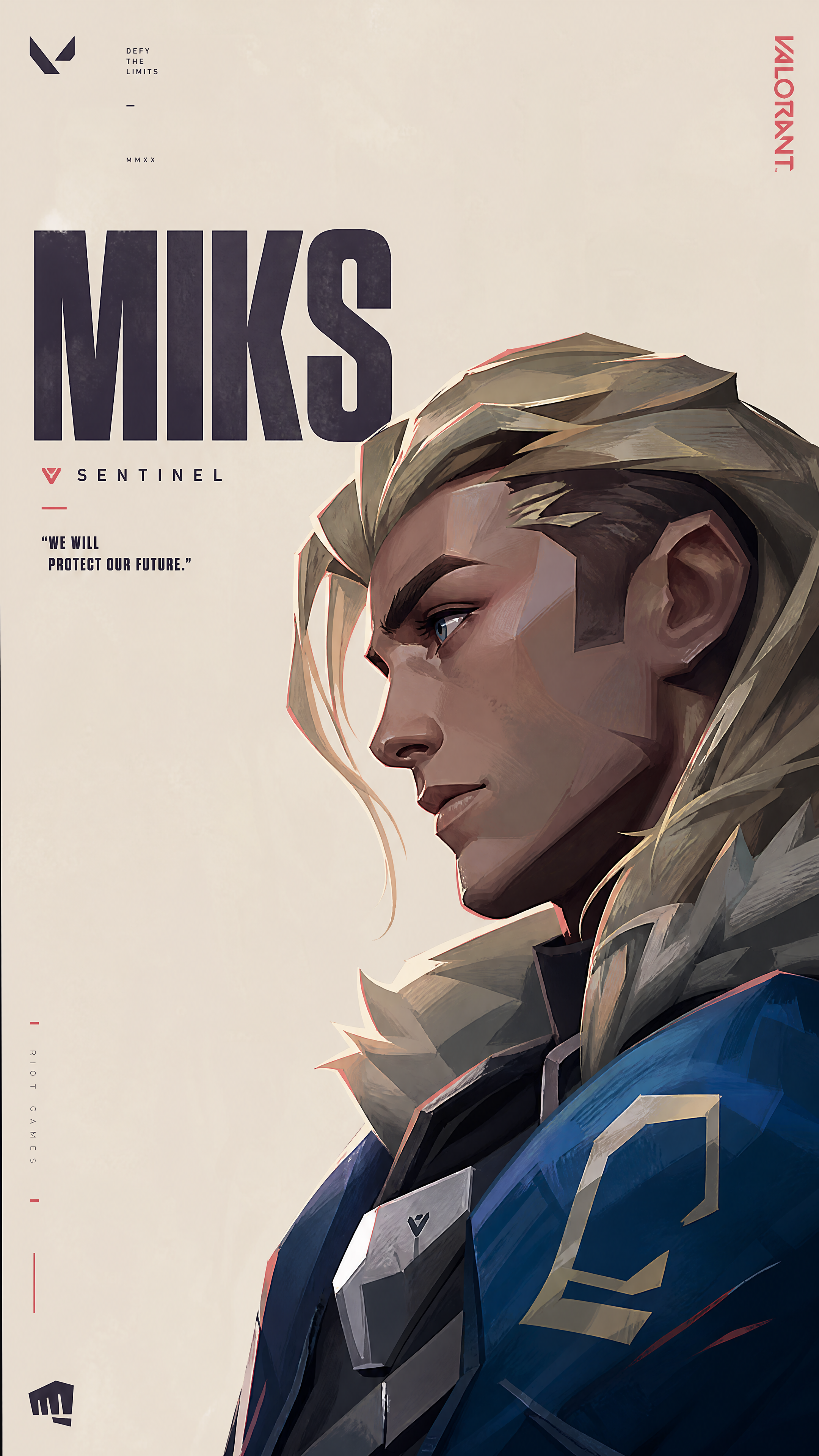 Miks Minimalist Thick-Paint Poster