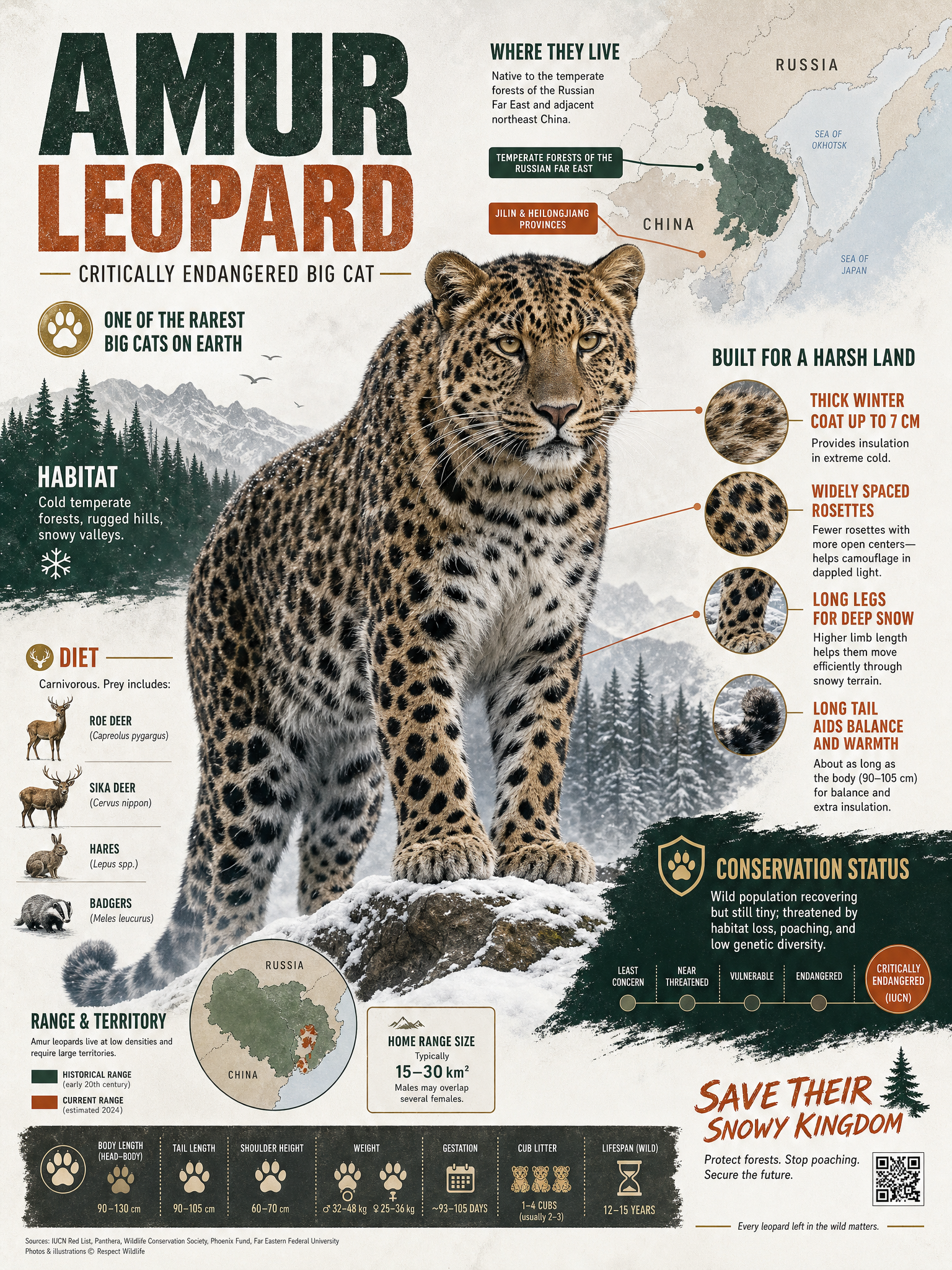 Endangered Animal Infographic Template