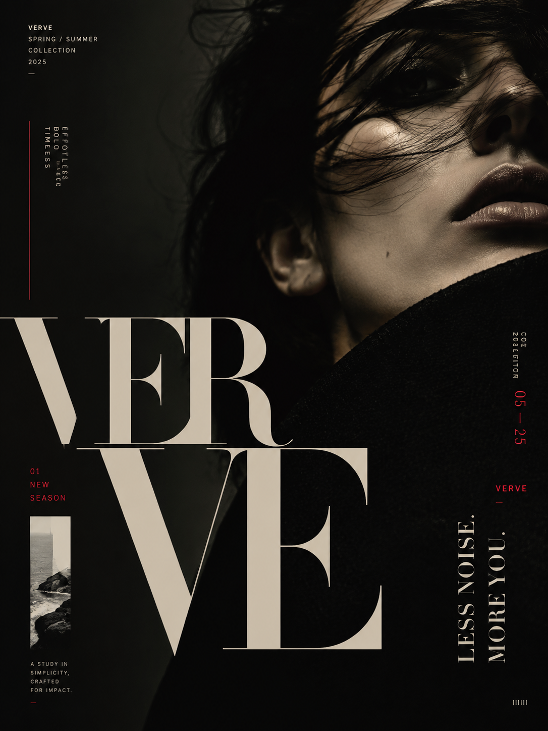 Luxury Editorial Poster Layout Template