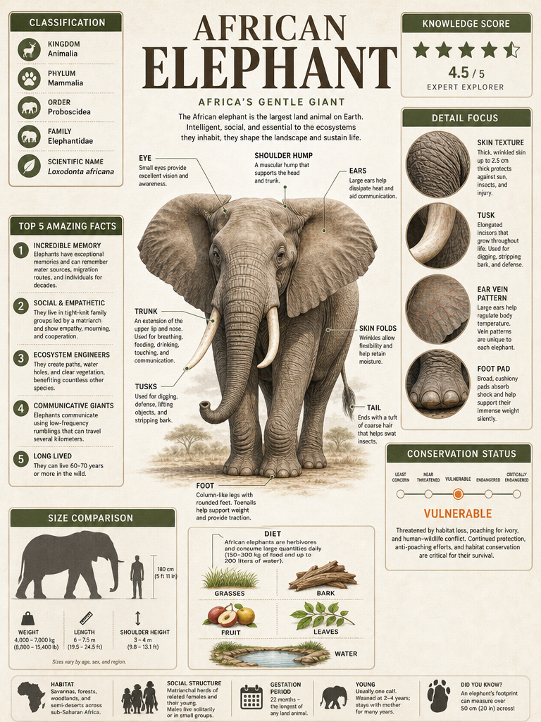 Animal Encyclopedia Infographic Template