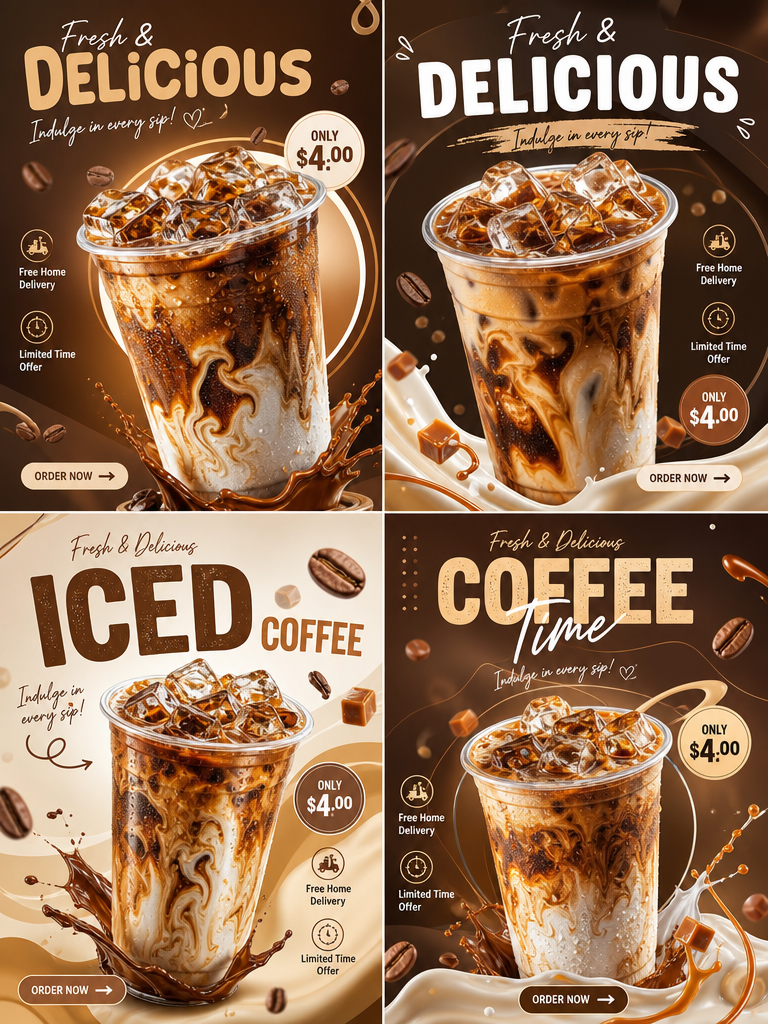 Food Product Social Media Campaign Template