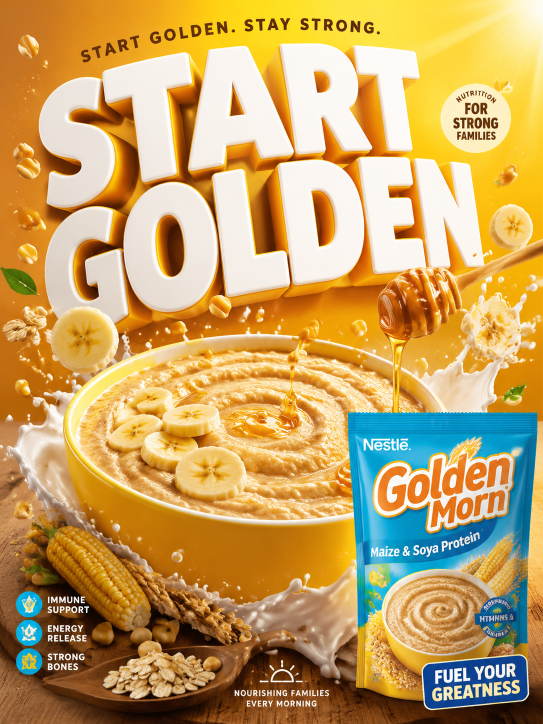 Golden Morn Start Golden Cereal Campaign