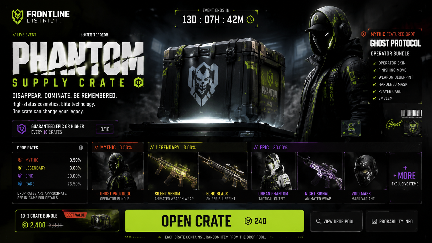 Phantom Supply Crate Tactical Lootbox Ad