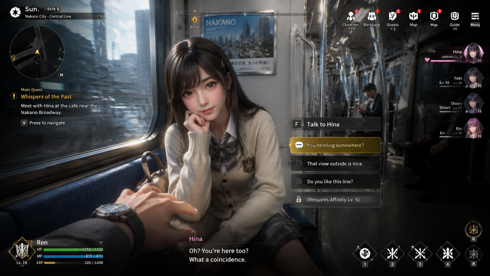 Academy Girl in a Japanese Subway RPG