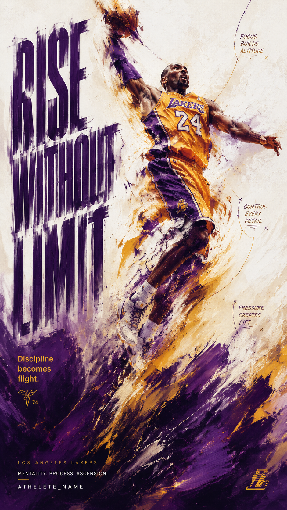 Rise Without Limit Sports Poster Template