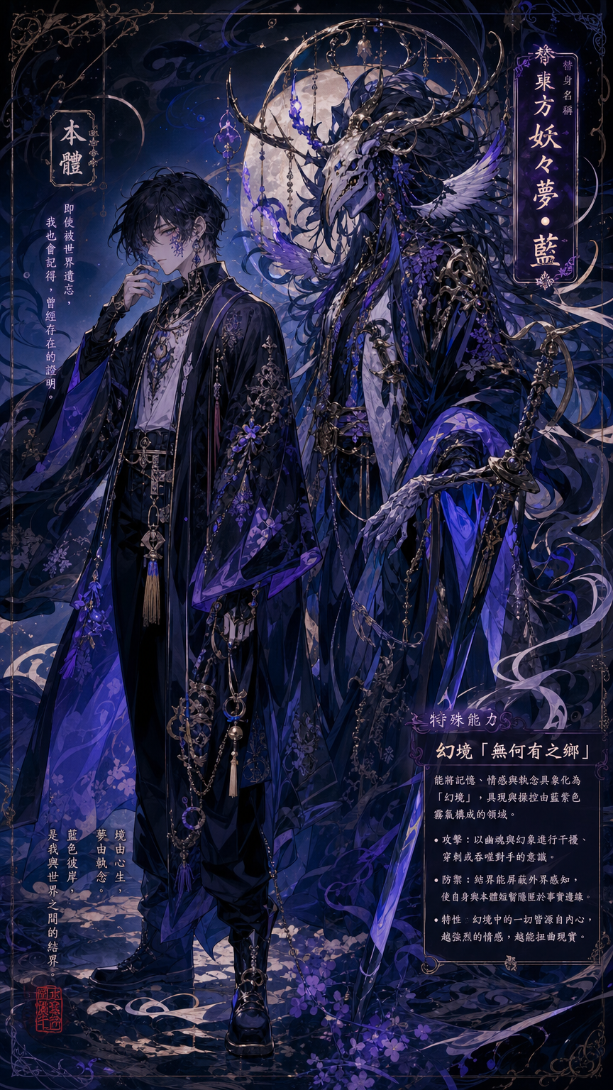 Reference-Inspired Guardian Spirit Character Sheet