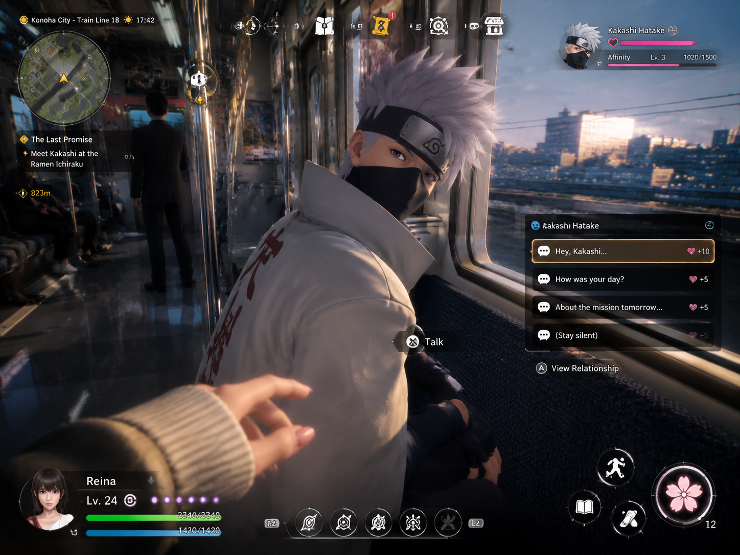 Sixth Hokage Kakashi in a Subway RPG