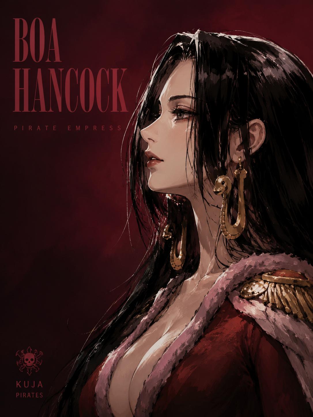 Boa Hancock im editorialen Dickfarbenstil