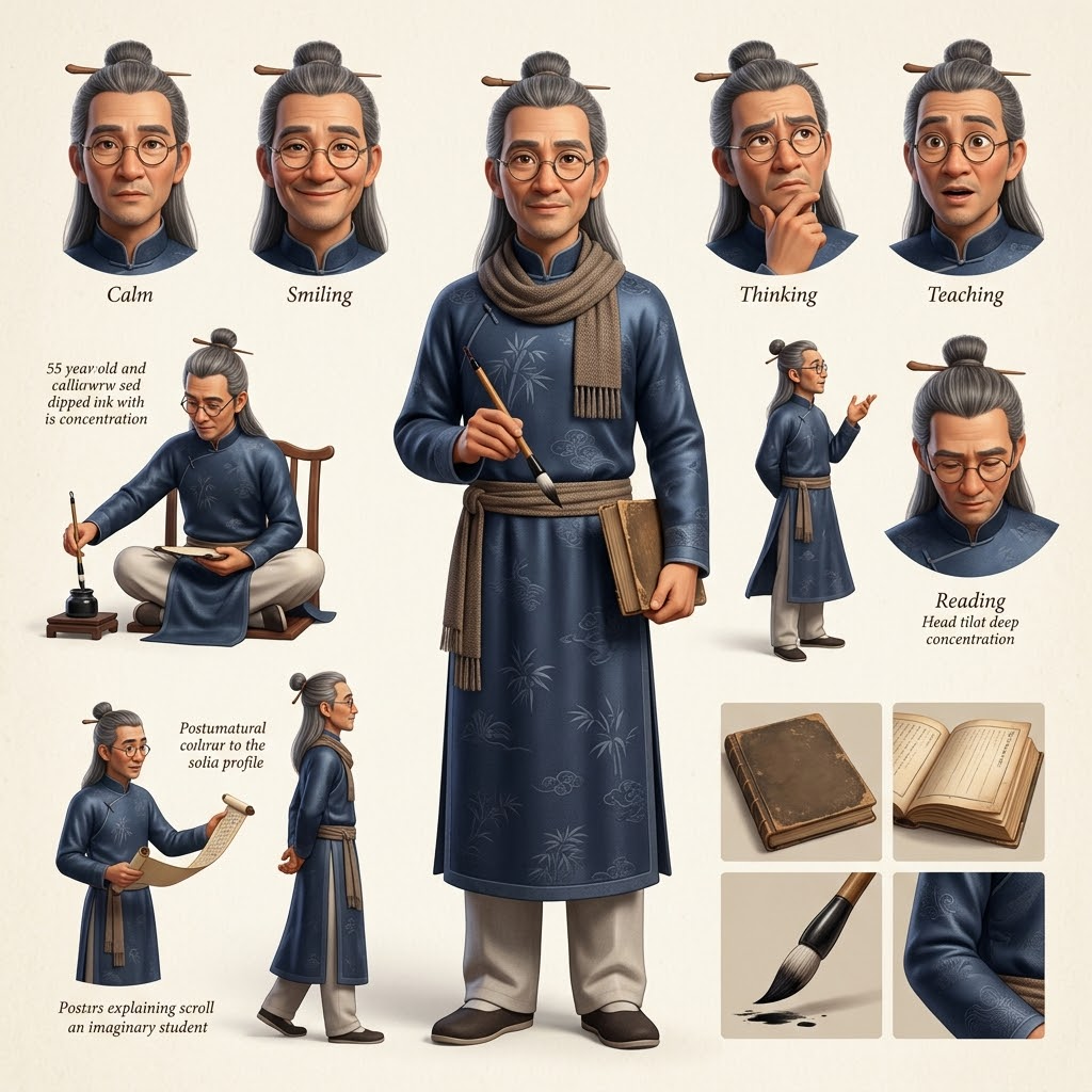 Wise Vietnamese Scholar Character Sheet