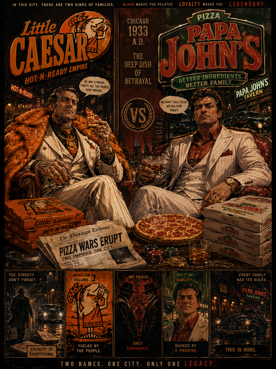 Rival Pizza Mafia Empires in 1930s Chicago