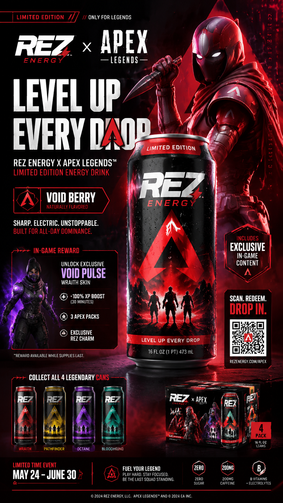 Modèle publicitaire de collaboration entre boisson énergisante et jeu vidéo