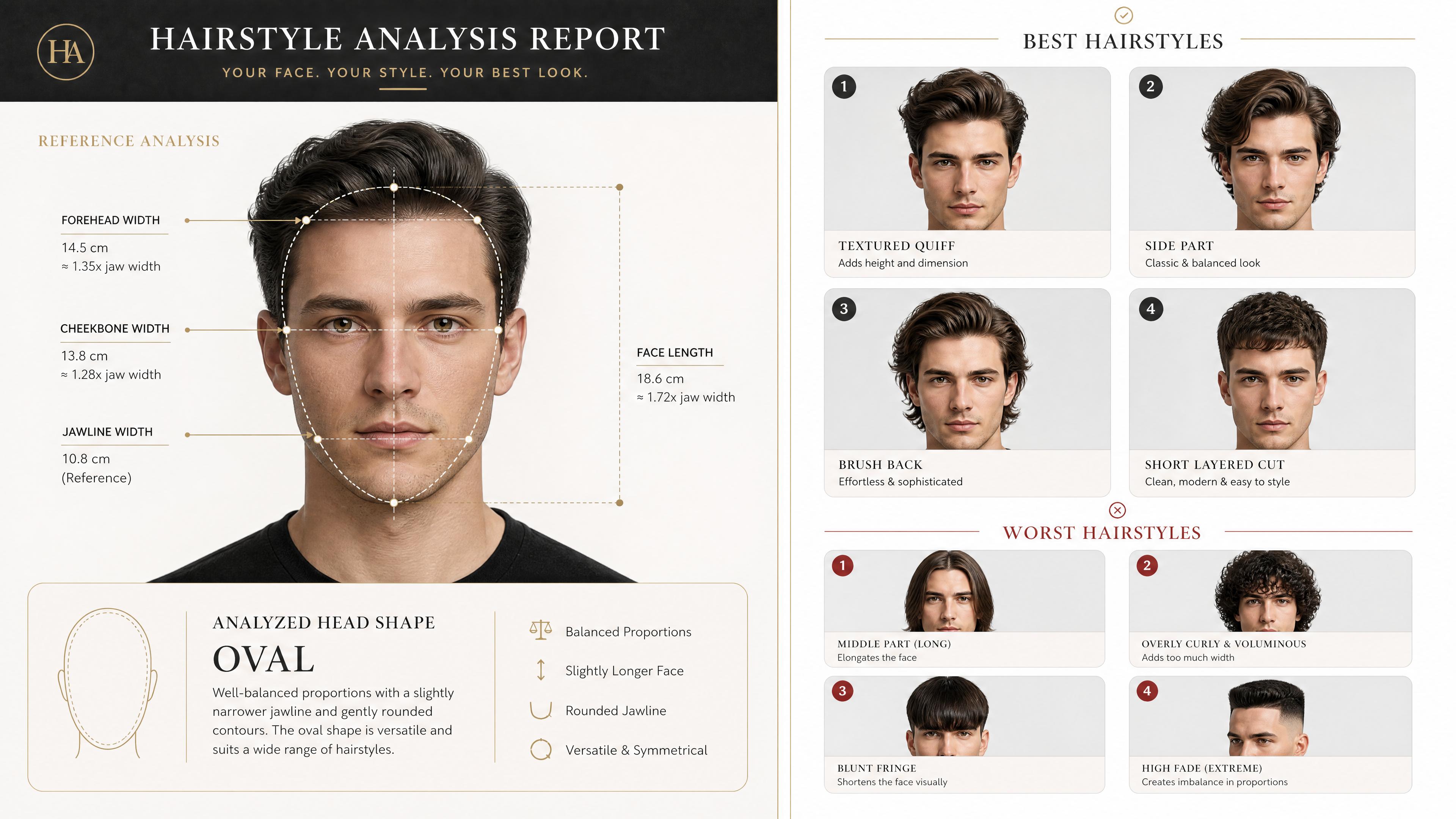 Head Shape and Hairstyle Analysis Report
