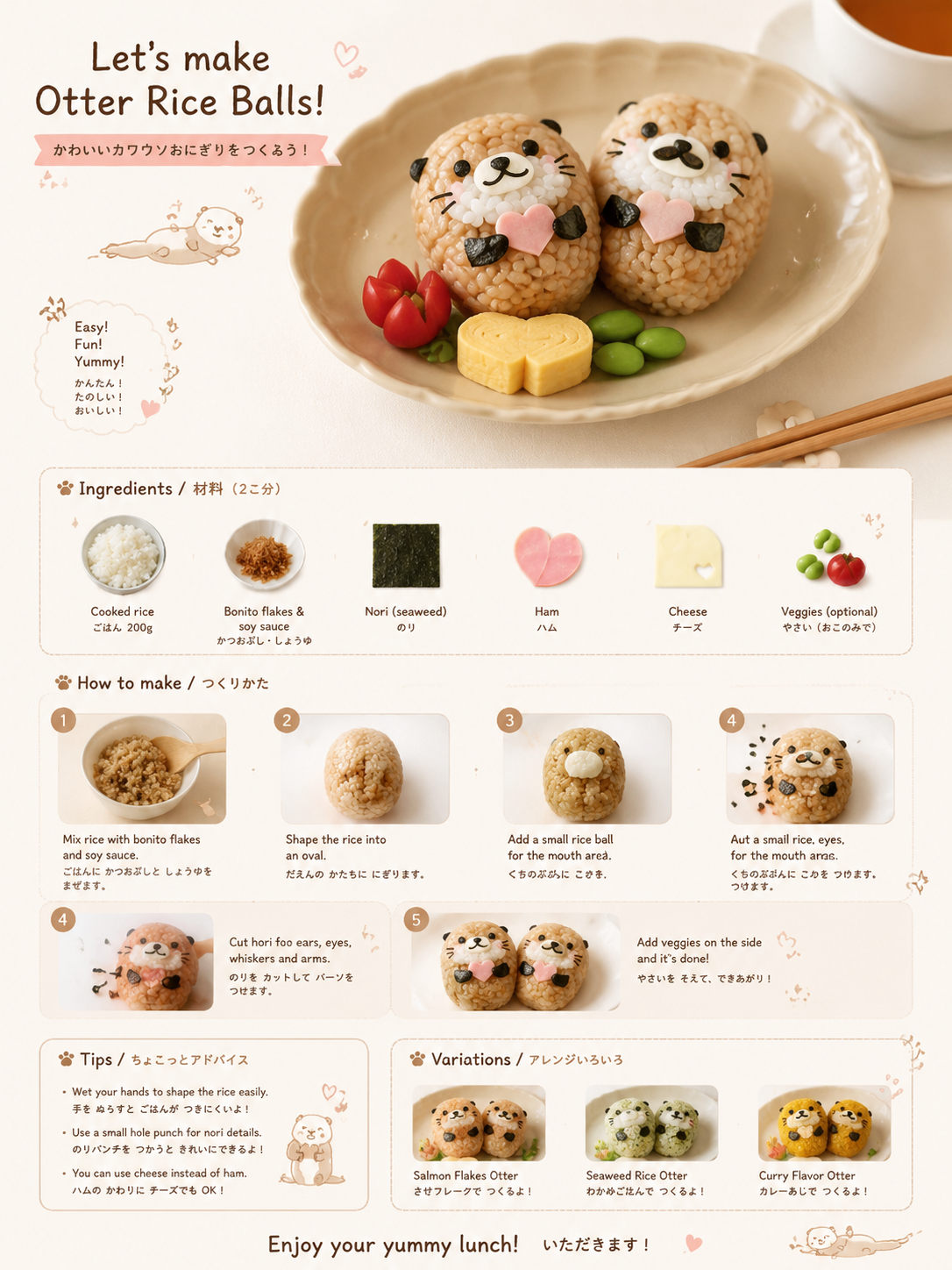 Infografikvorlage für kreative Kinderrezepte