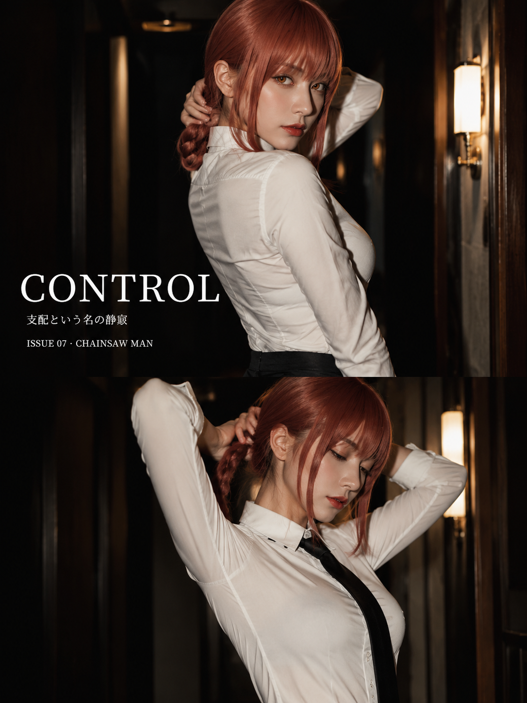 Makima Control Dual-Panel Cosplay Poster