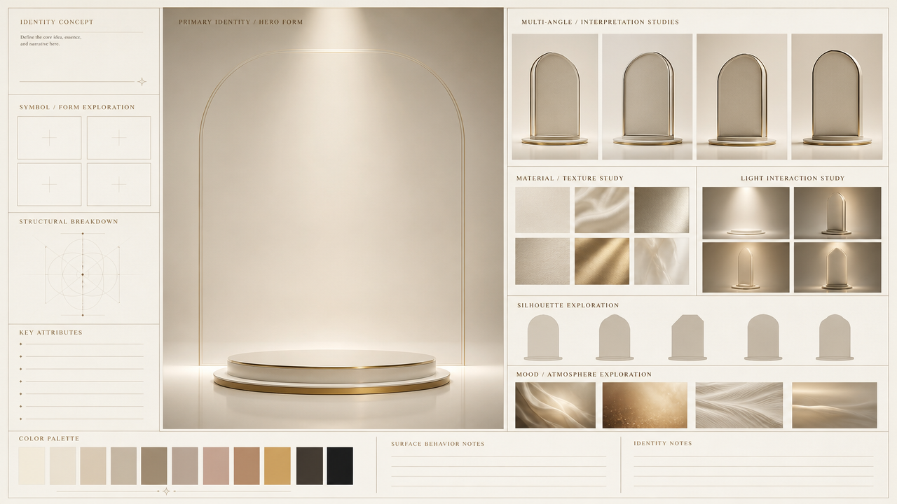 Universal Luxury Identity Board Template