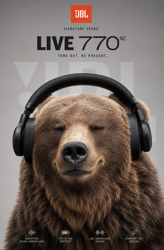 Grizzly in Premium Headphones