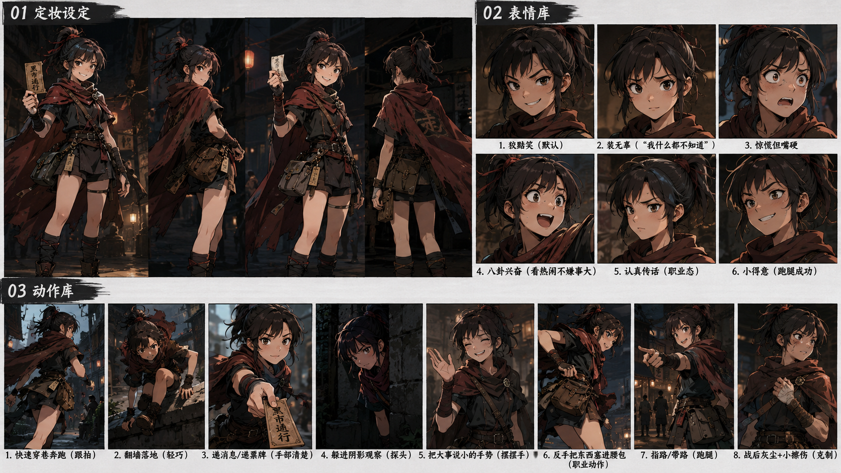 Jiang Xiaoman Black-Market Courier Character Sheet