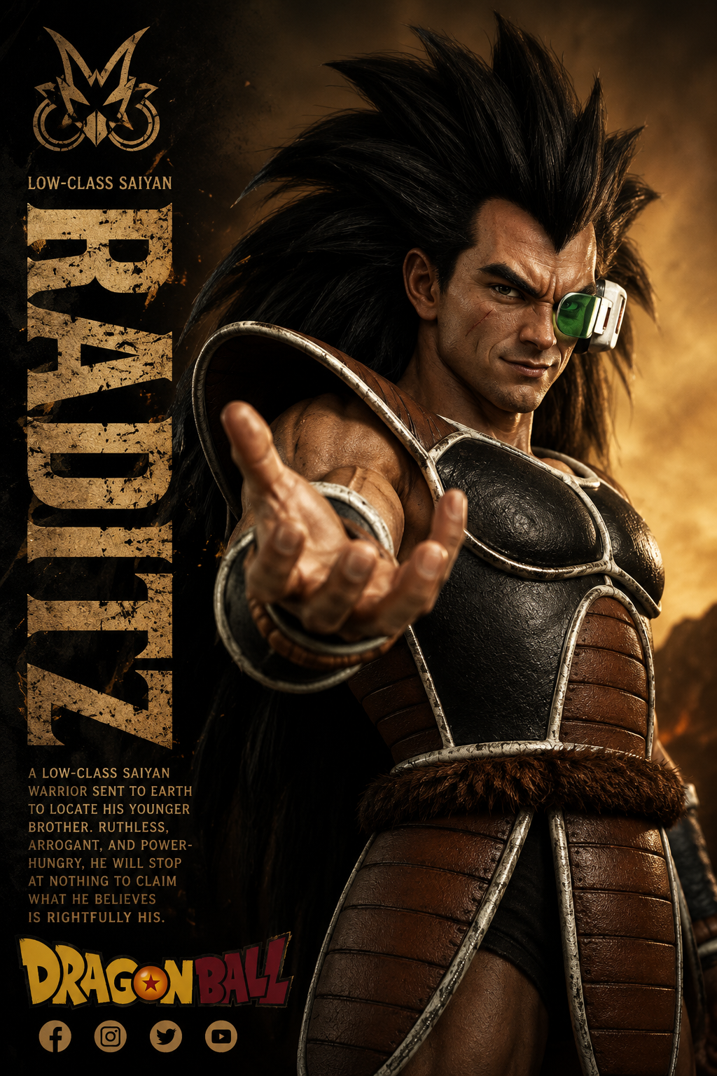Raditz Collectible Figure Poster