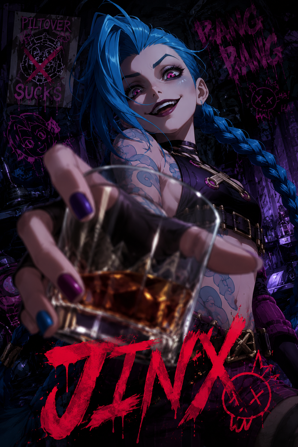 Jinx with a Whiskey Glass Underground